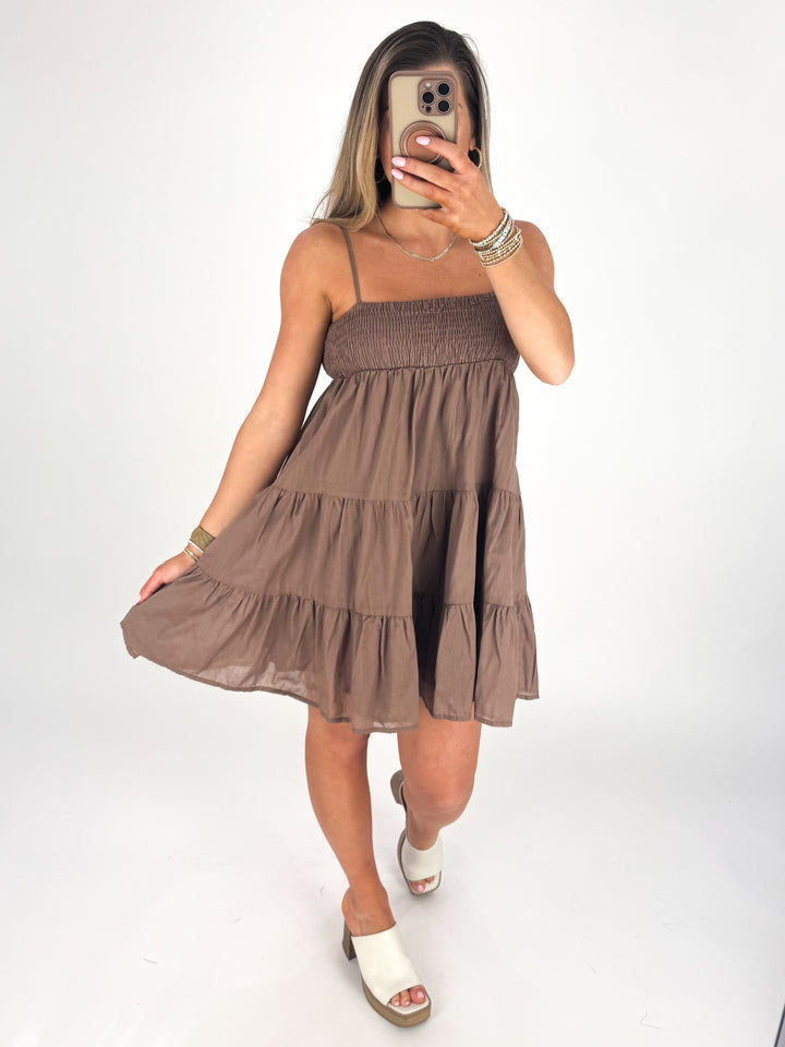 Dollie Dress - Brown