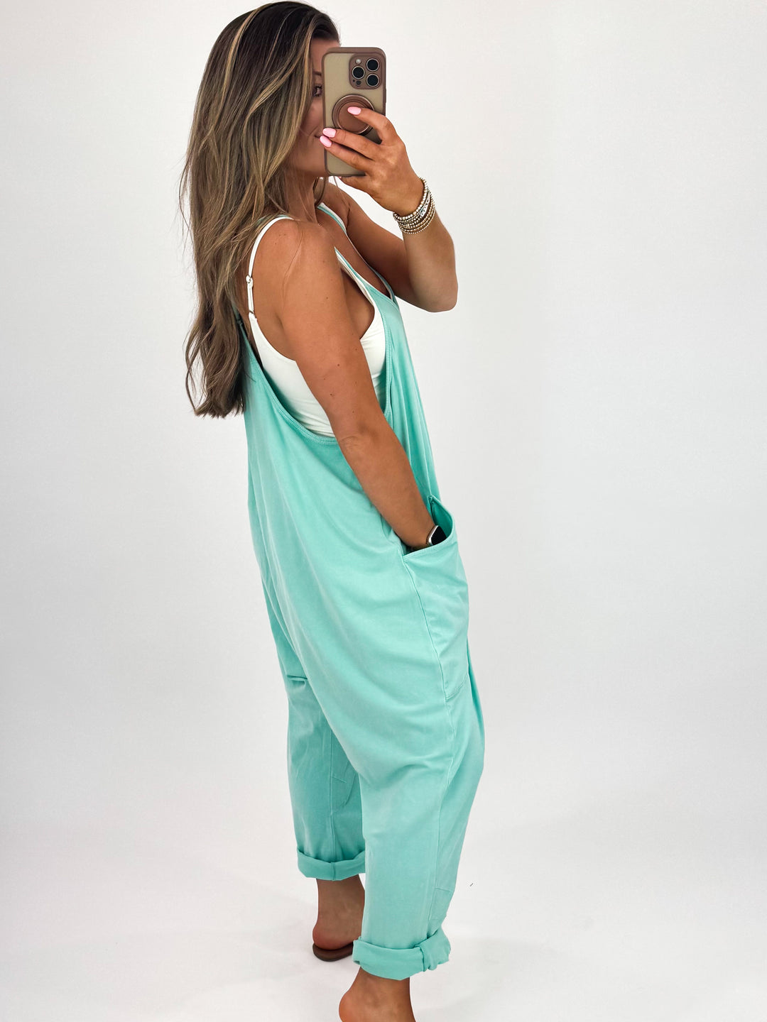 August Jumpsuit - Turquoise