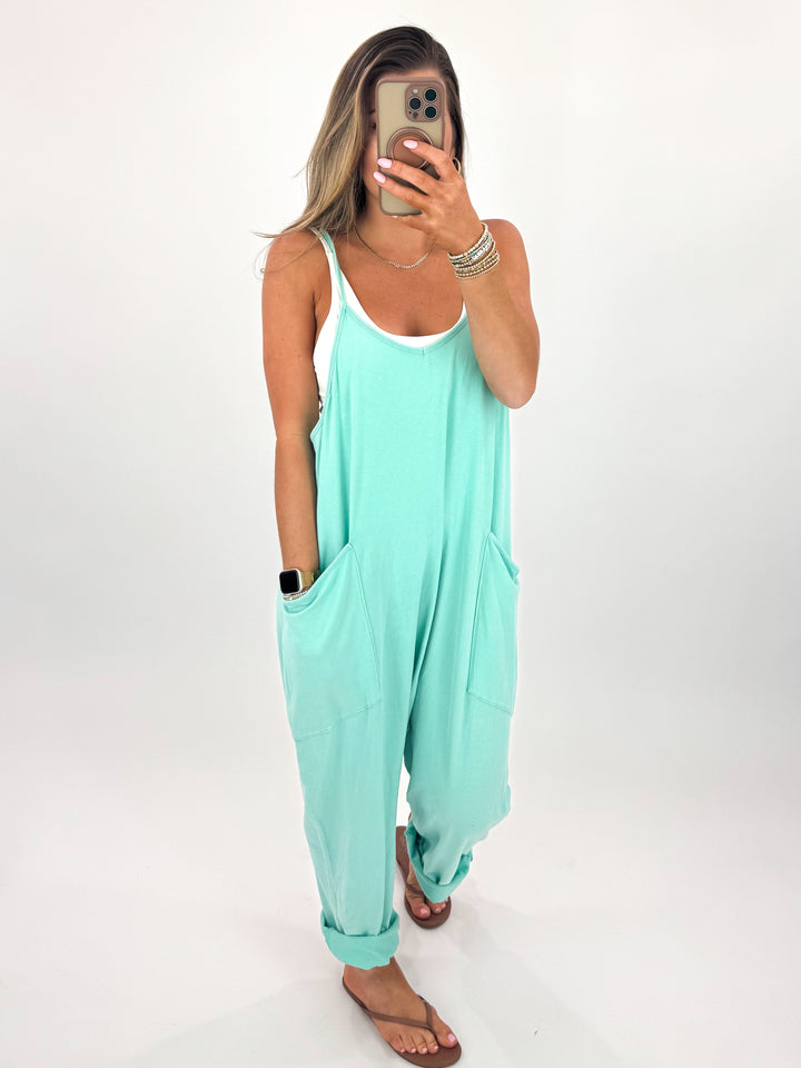 August Jumpsuit - Turquoise