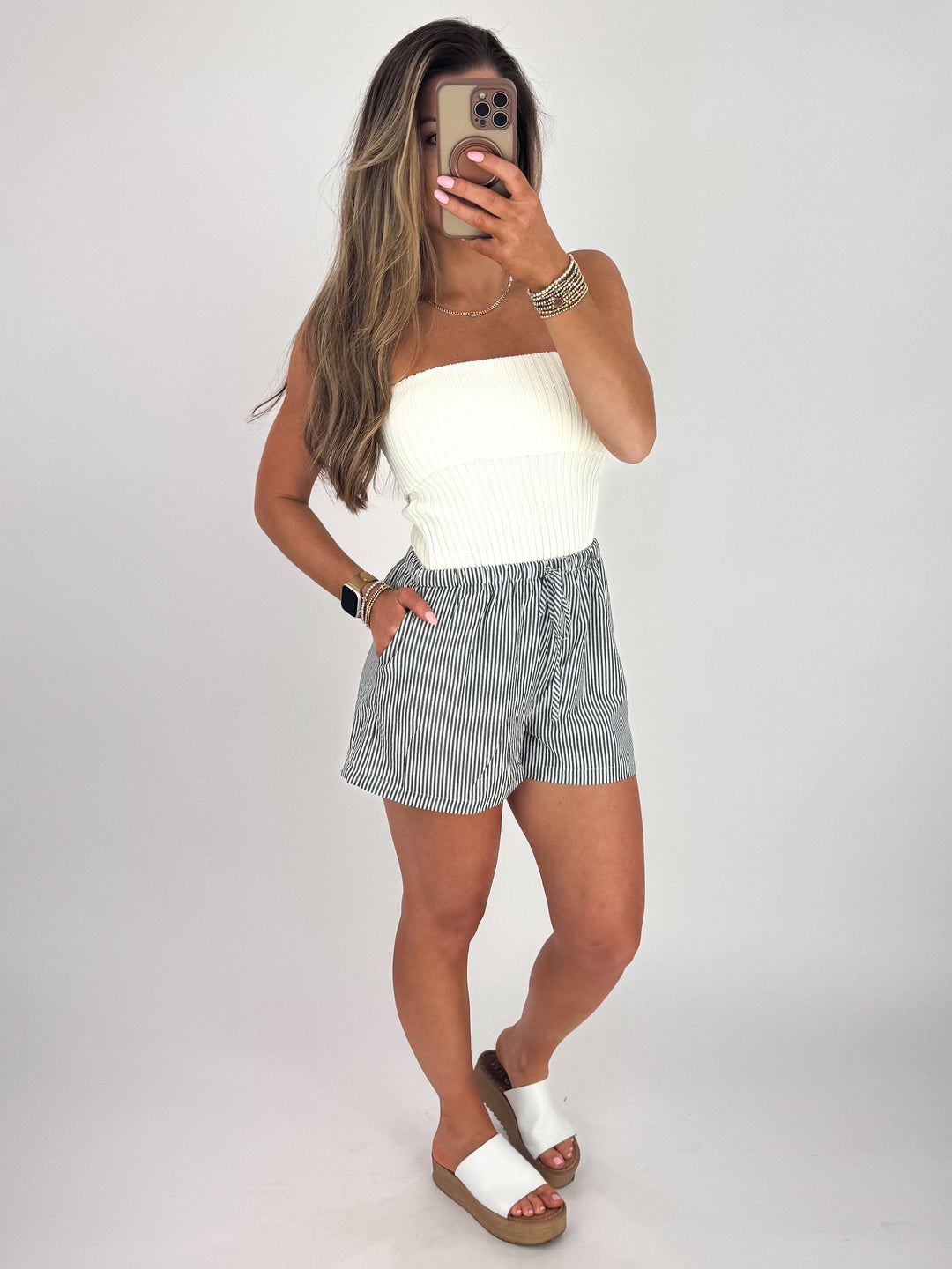 Courtney Shorts - Black/White