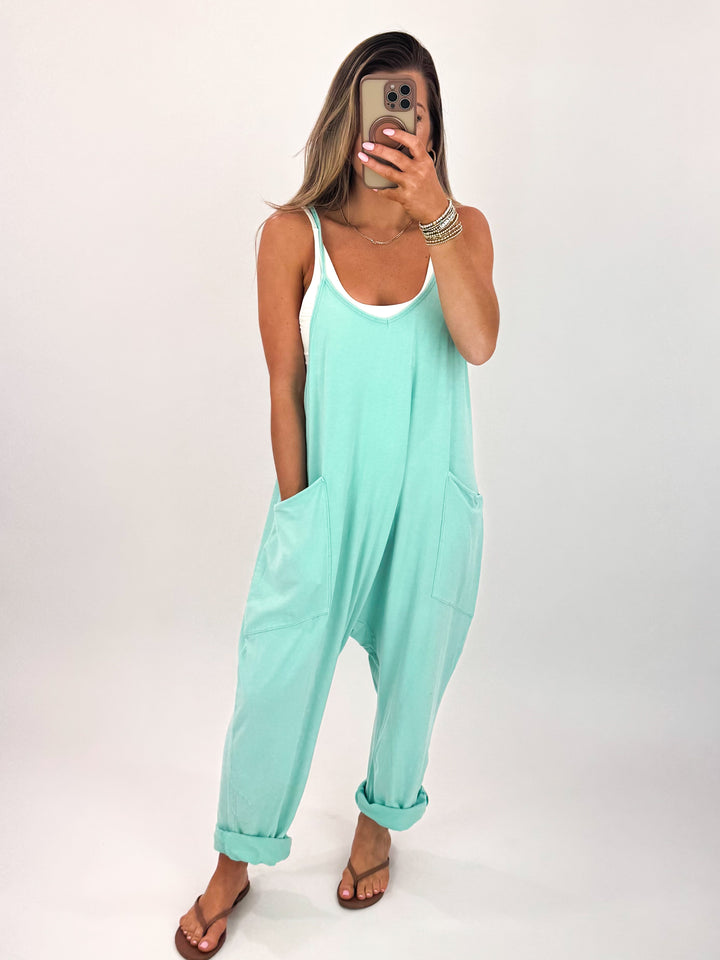 August Jumpsuit - Turquoise