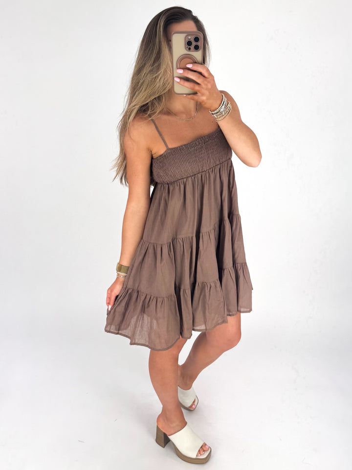 Dollie Dress - Brown