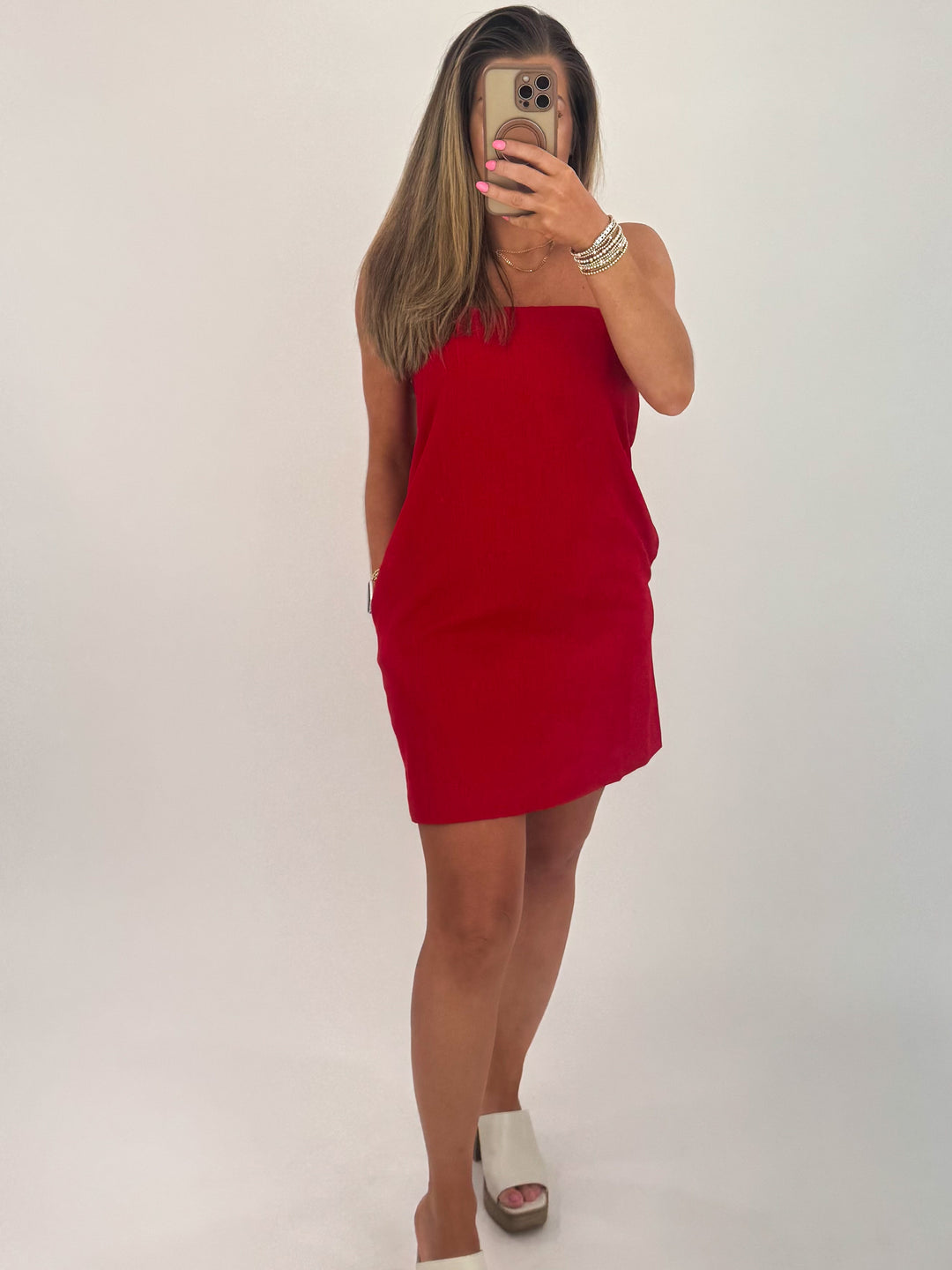 Emmie Dress- Red