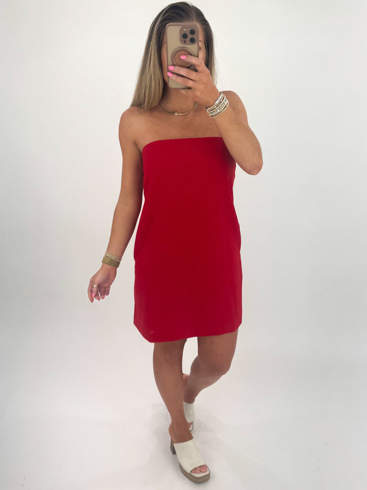 Emmie Dress- Red