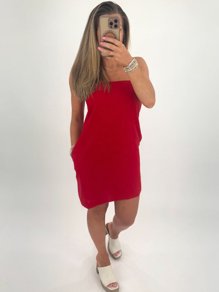 Emmie Dress- Red