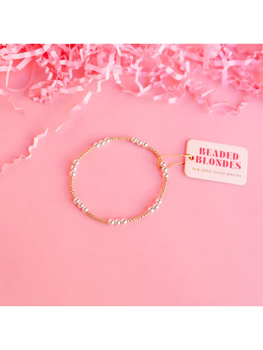 ILY Bracelet Gold with Silver