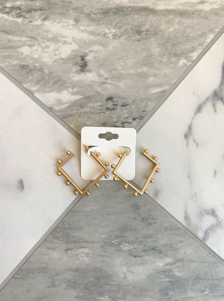 Bella Deco Square Earrings