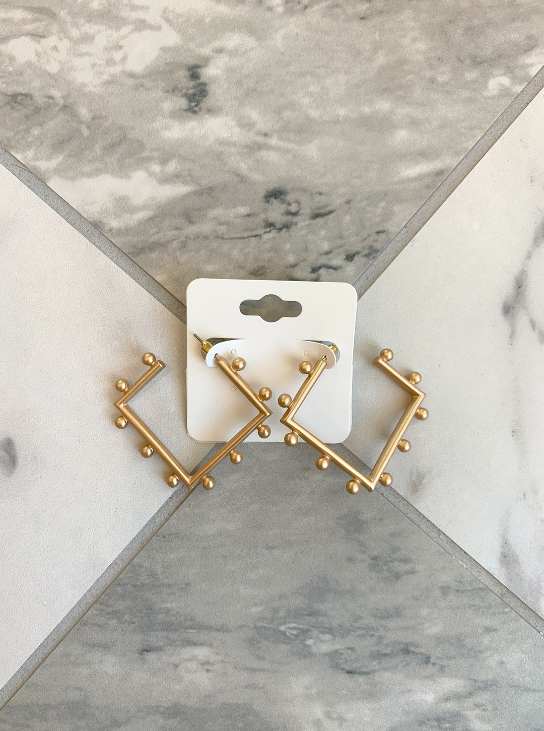 Bella Deco Square Earrings