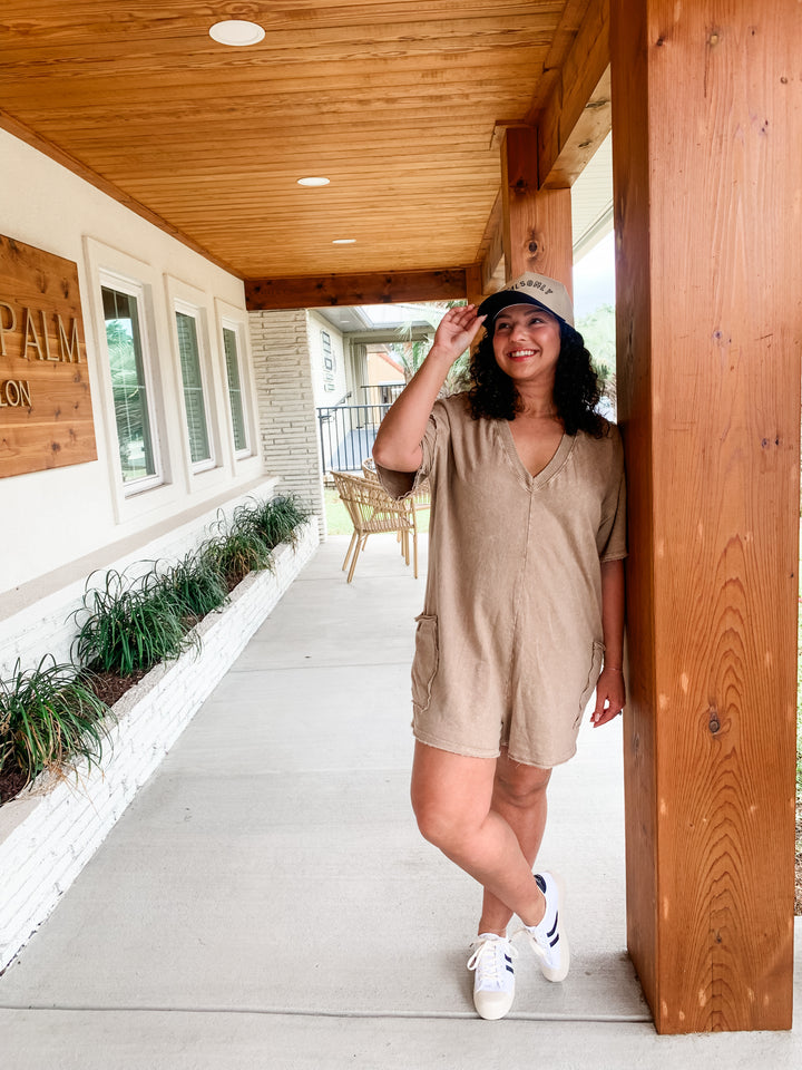 Everlee Romper - Latte