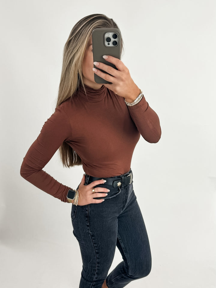Millie Bodysuit - Chestnut