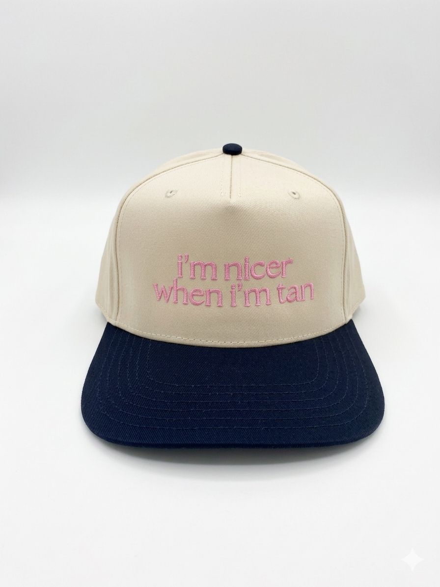 Nicer When I'm Tan Hat - Navy
