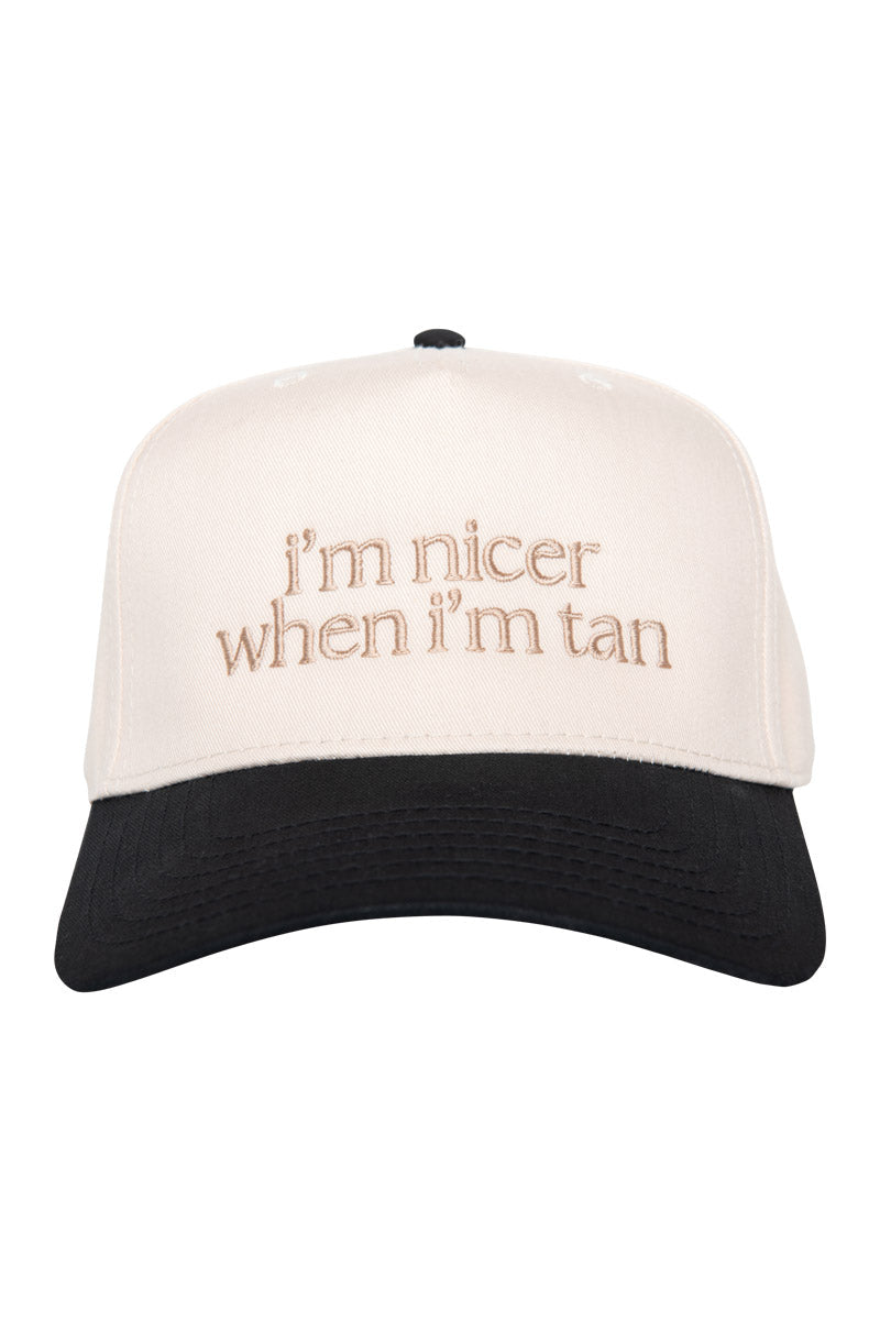 Nicer When I'm Tan Hat - Black