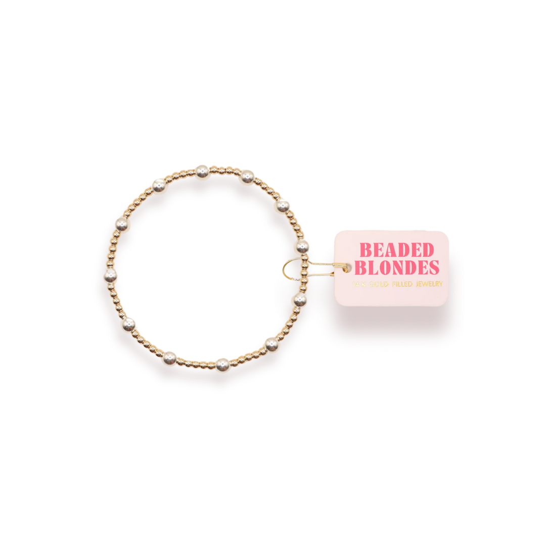 Lively Bracelet - Gold With Silver